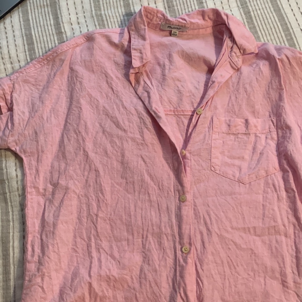 Madewell Button Down Tie Blouse - image 6
